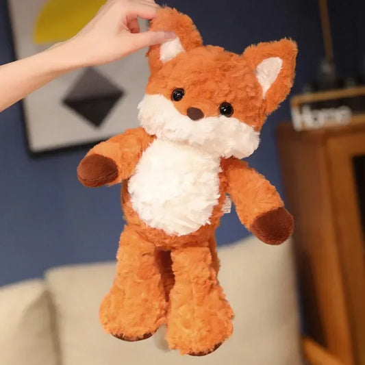 Fluffy Fox Plush Toy Soft Orange Fox Doll