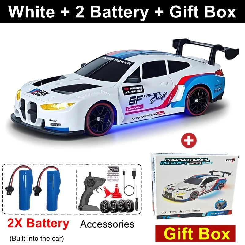 1:24 4WD RC Drift Car Mini 4x4 Remote Control Model