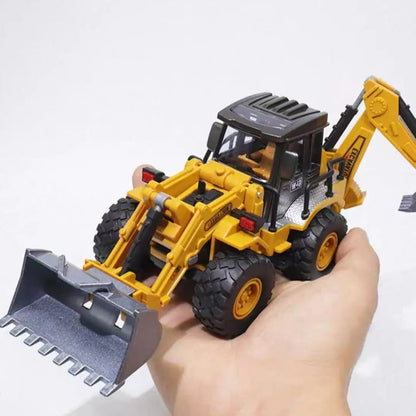 Engineering Diecast Toys for Boys Alloy+Plastic Tractor Excavator Backhoe Crane Bulldozer Kids Truck Children Vehicle Model Gift