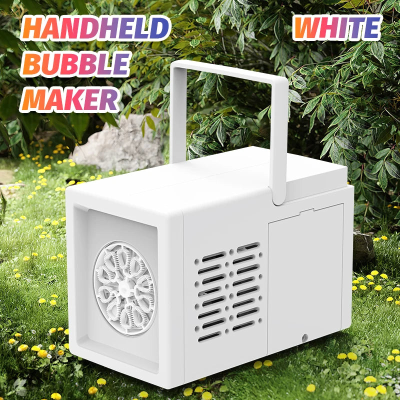 10 Hole Automatic Bubble Gun Electric Handheld Blower