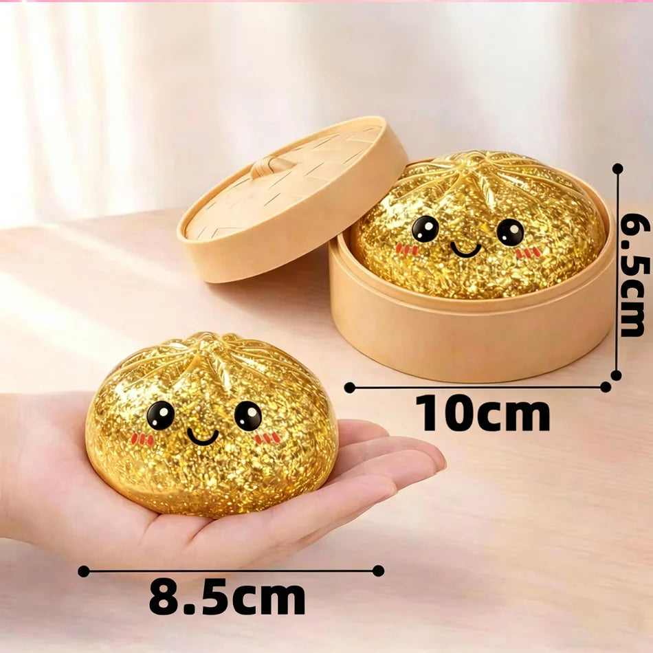 Glitter Dumpling Squishy Toy Sensory Stress Relief Fidget