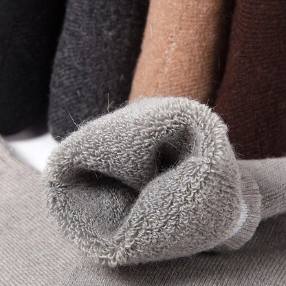 2025 New Winter Super Thicker Warm Socks Wool Male Men Women Socks Solid Socks Merino Wool Socks Against Cold Snow Terry Socks