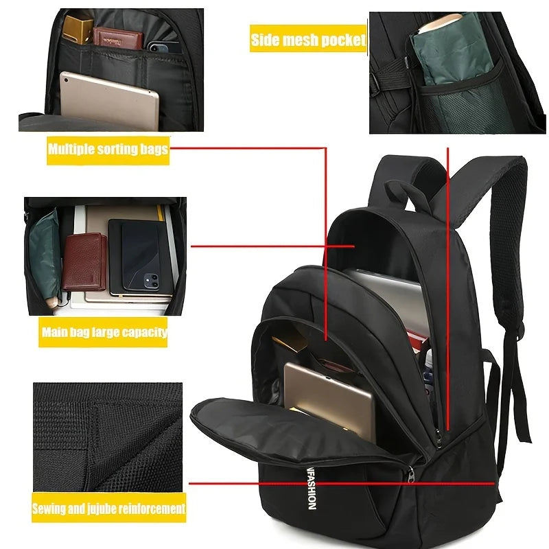 Waterproof Laptop Travel Backpack Oxford Business Computer Bag