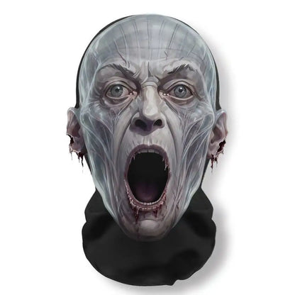 Realistic 3D Horror Skull Zombie Full Face Mask Breathable Mesh Headgear Cosplay Prop for Halloween Party Prank Carnival Costume
