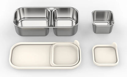 Stainless Steel Leakproof Bento Lunch Box, Sandwich Friendly, Food Safe, Compact, Perfect for Kids Lunch, Adult Lunch