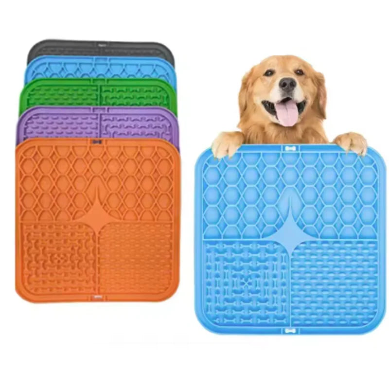 Pet Lick Silicone Mat Dog Slow Feeder Bathing