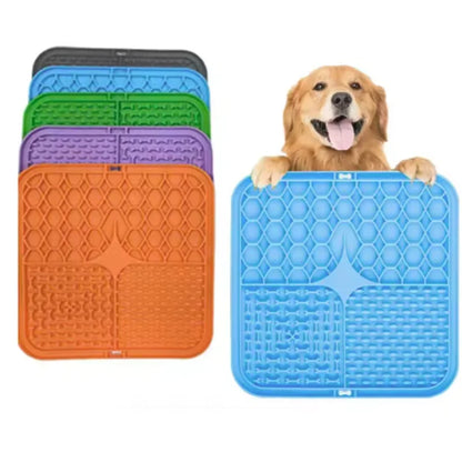 Pet Lick Silicone Mat Dog Slow Feeder Bathing