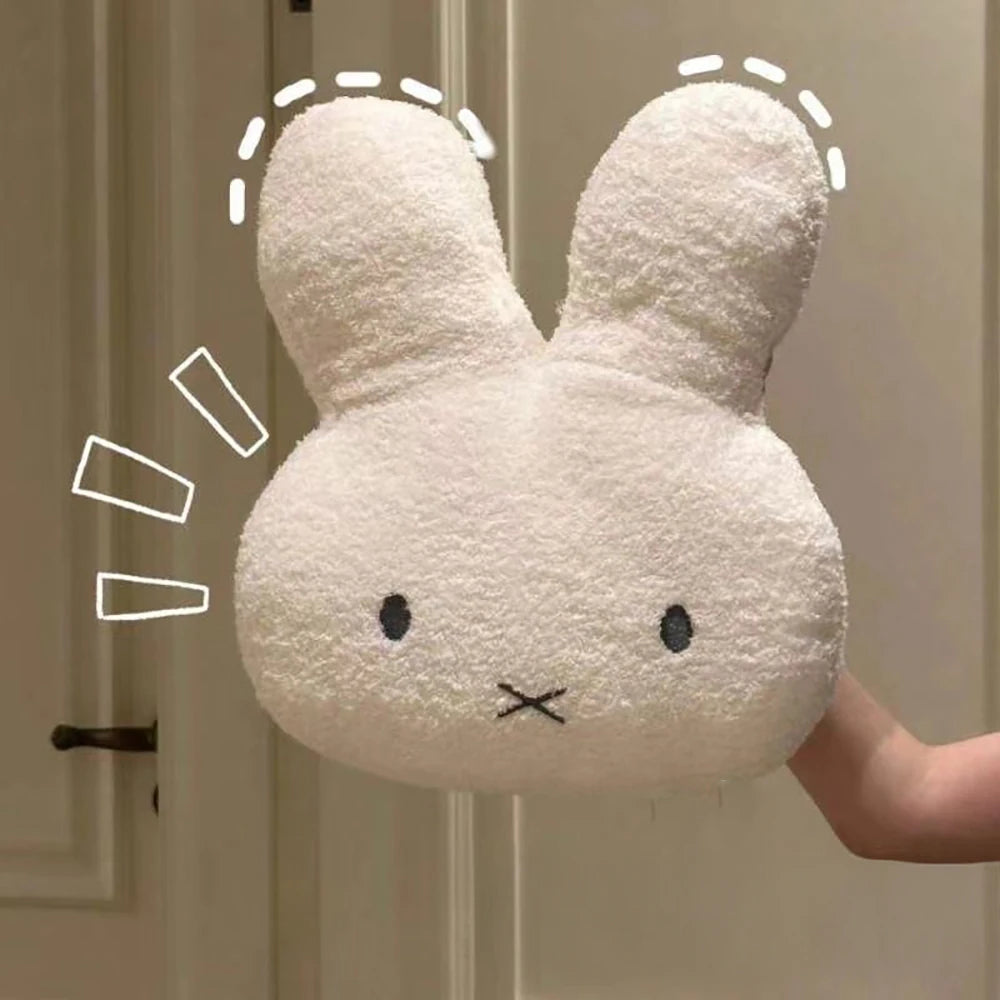 Cute Rabbit Plush Pillow Soft Bunny Throw Cushion