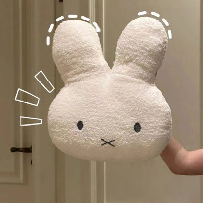 Cute Rabbit Plush Pillow Soft Bunny Throw Cushion