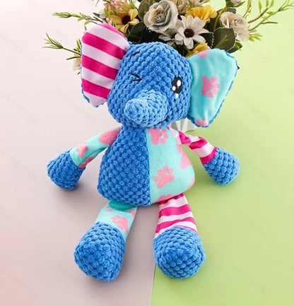 Squeaky Pet Plush Puzzle Toy Fleece Dog Chew Accent