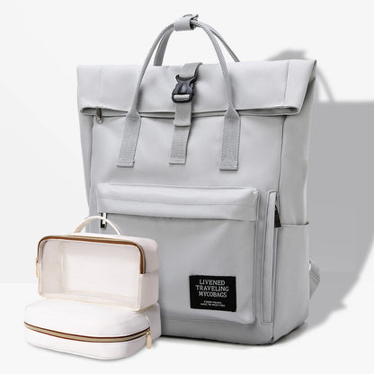 Schoolbag Female College Student Large Capacity Backpack 2026 New Niche Notebook 14Inch Computer Bag Girls Backpack