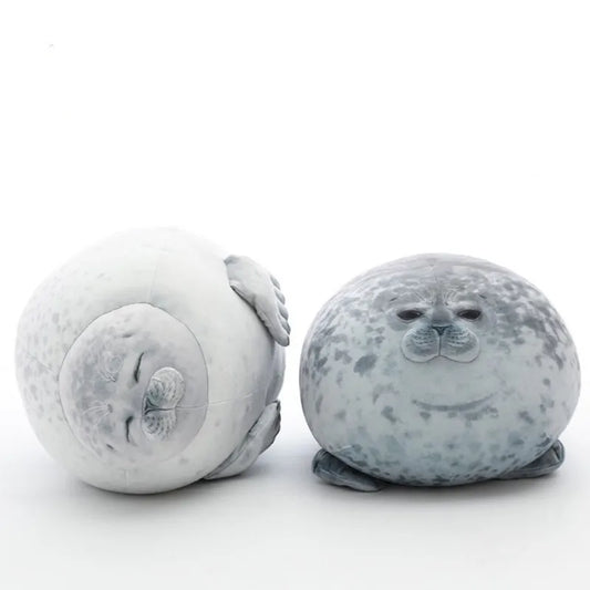 Chubby Blob Seal Pillow Soft Plush Sea Lion Stuffed Toy