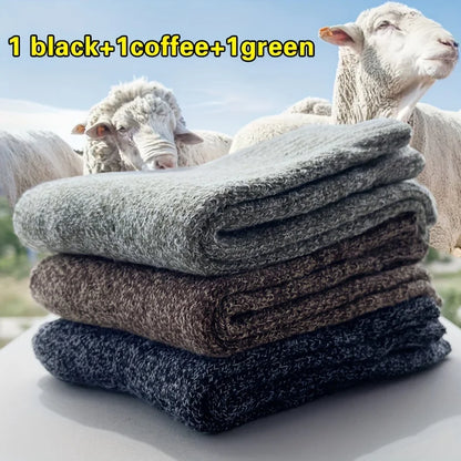 Thick Towel Mid-Calf Socks Men's Warm Anti-Cold