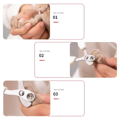 Circular Hole Cat Nail Scissors Pet Dog Nail Clippers