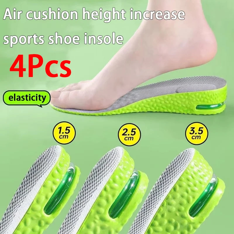 Air-Cushioned Height Increase Sports Insoles Shock Pads