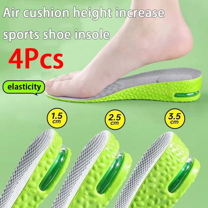 Air-Cushioned Height Increase Sports Insoles Shock Pads