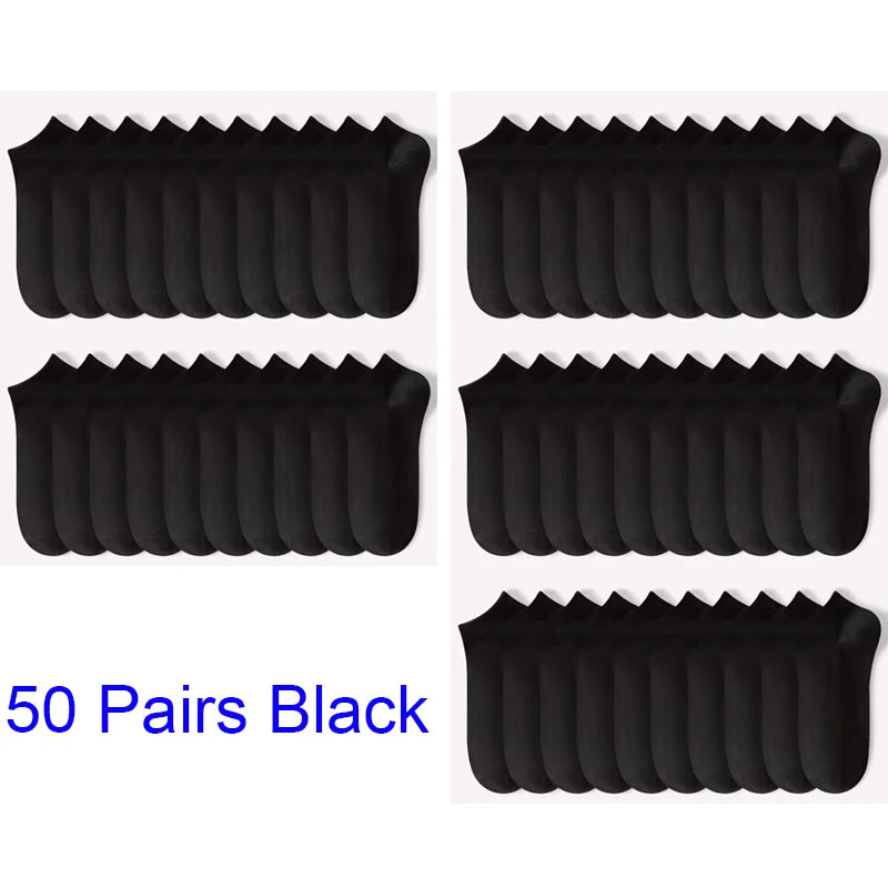 Unisex Comfort Fit Ankle Socks Breathable Low Cut 5 Pack