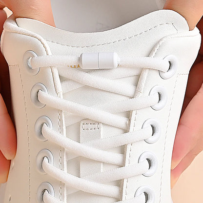 Elastic No Tie Shoelaces Semicircle Lazy Metal Lock Laces