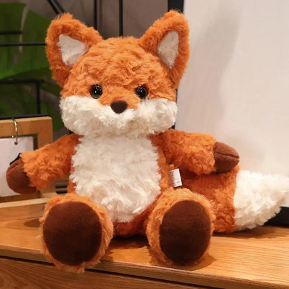 Fluffy Fox Plush Toy Soft Orange Fox Doll