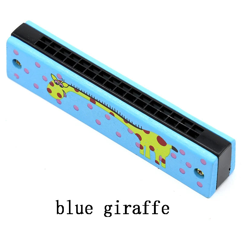 Children Wooden Harmonica Toy Beginner Music Instrument