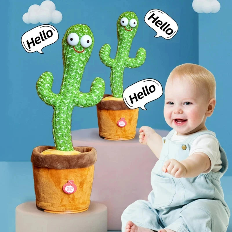 Talking Dancing Cactus Toy Voice Repeating Plush Doll