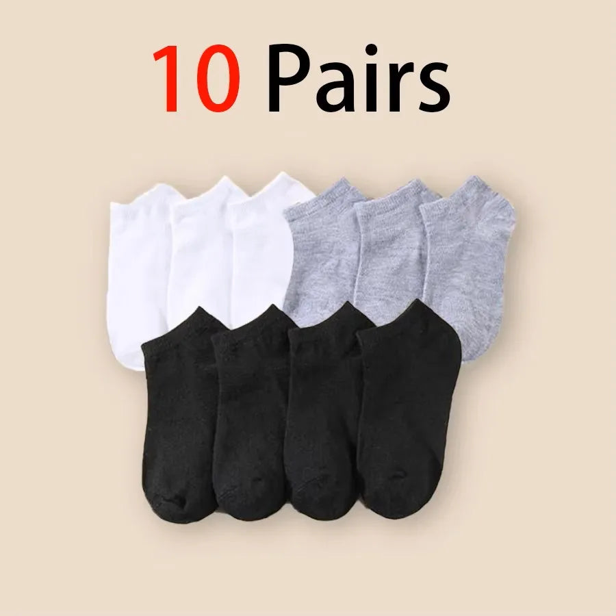 Deodorant Men's Low Cut Ankle Socks Sweat Wicking