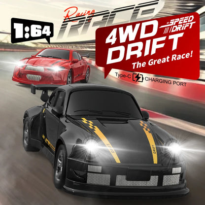 Mini Drift RC Car 1:64 Proportional Remote Control Racing