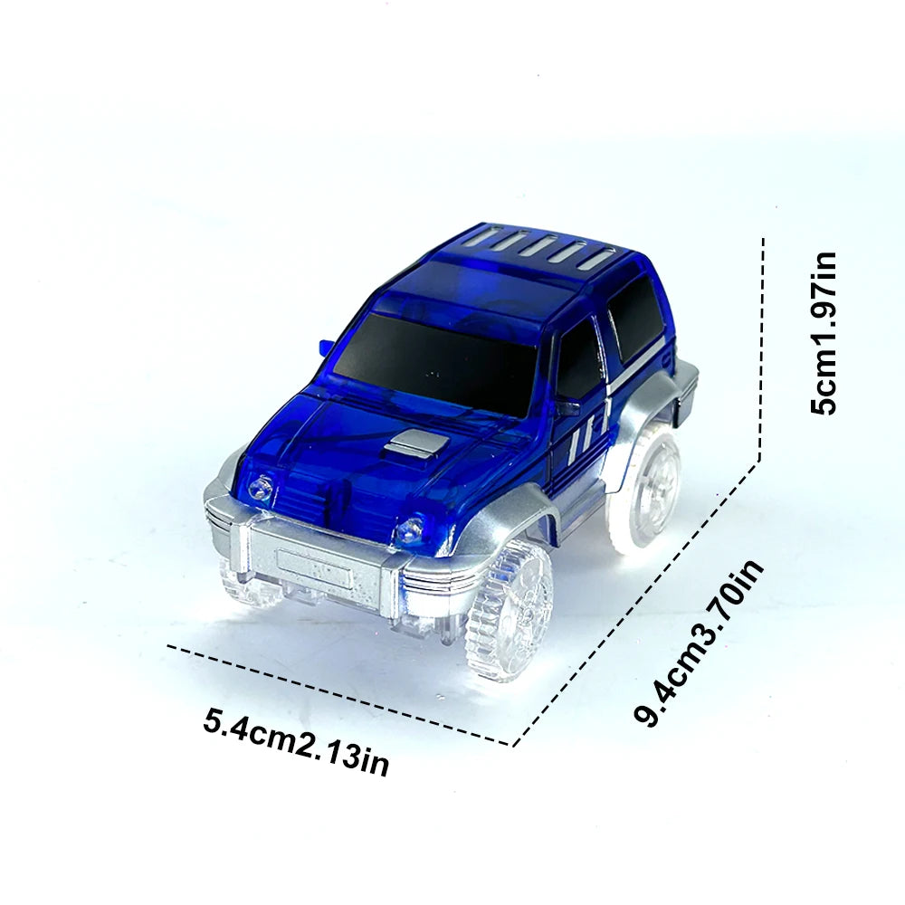 Glowing Race Track Car Toy LED Light Up Vehicle Part