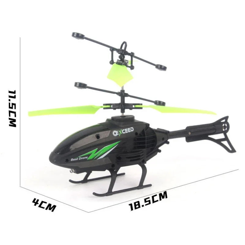 Watch Controlled Induction Aircraft Hand Control RC Helicopter