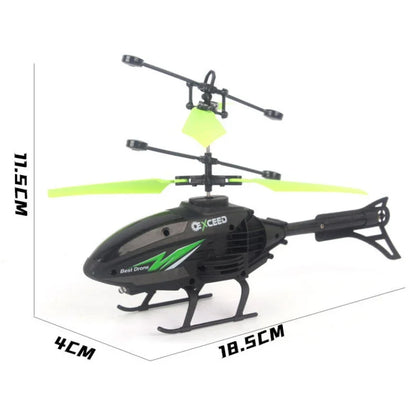 Watch Controlled Induction Aircraft Hand Control RC Helicopter