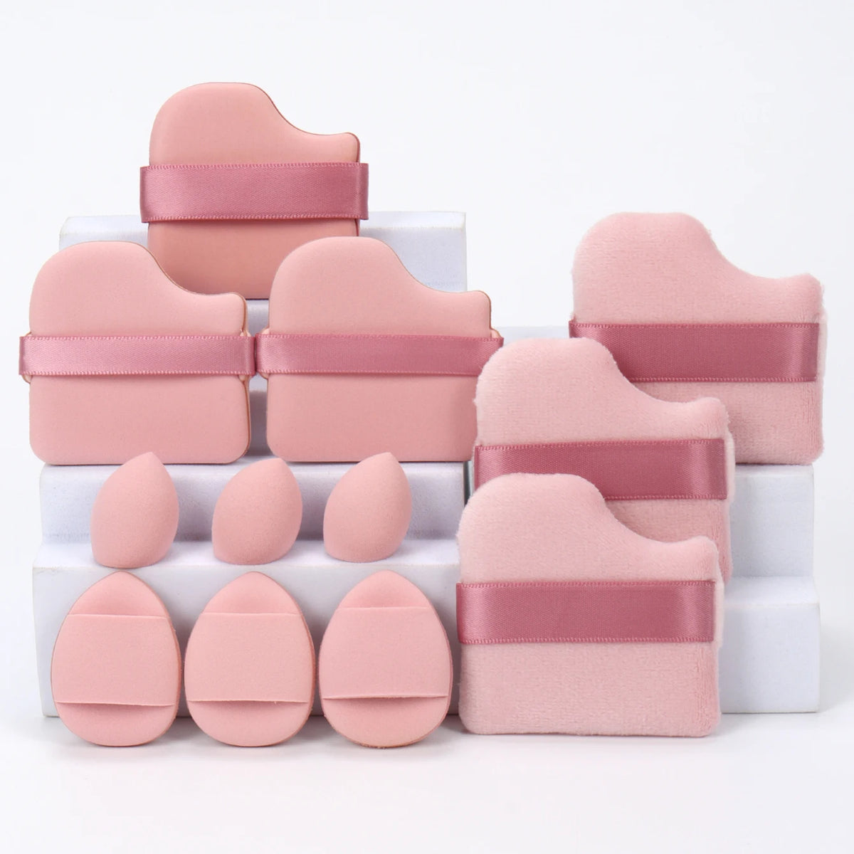 12 Piece All Purpose Makeup Sponge Set Powder Puffs