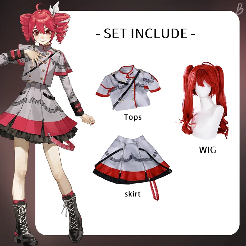 Kasane Teto Cosplay Costume Adult Carnival Uniform Halloween Party Costumes Masquerade Anime Women Game