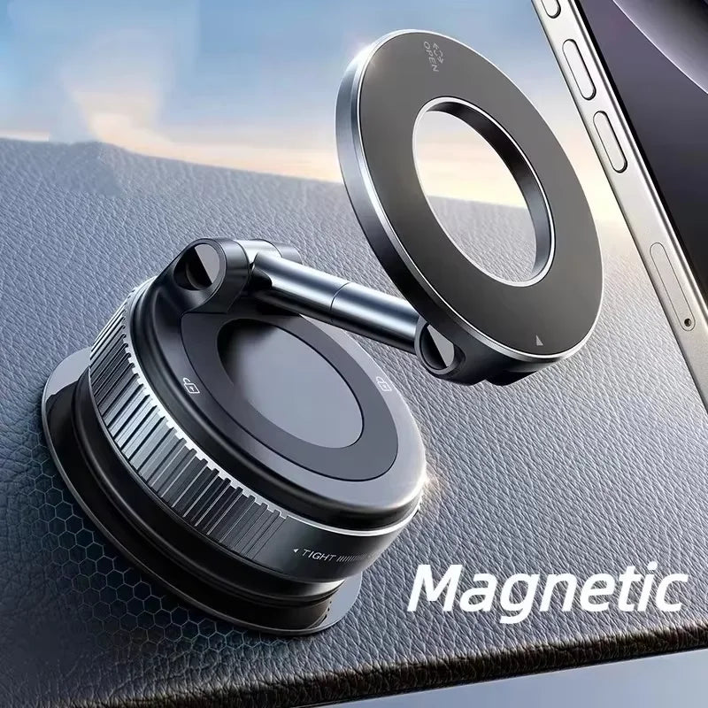 Rotating Magnetic Phone Holder Vacuum Suction GPS Stand