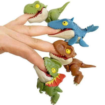 Jurassic Finger Dinosaur Triceratops Tyrannosaurus Model