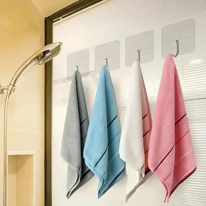 Transparent Self Adhesive Wall Hooks Clear Towel Hanger