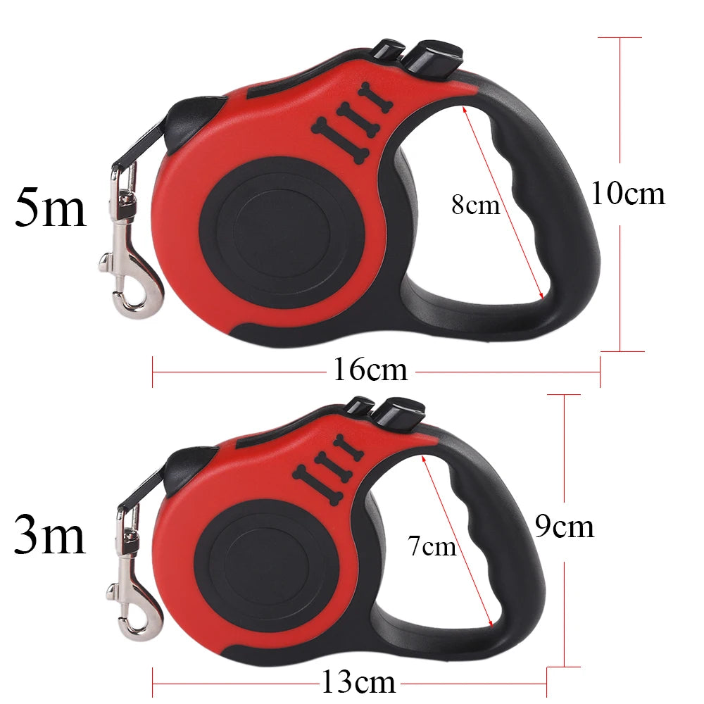 Automatic Retractable Dog Leash Nylon Pet Walking Lead