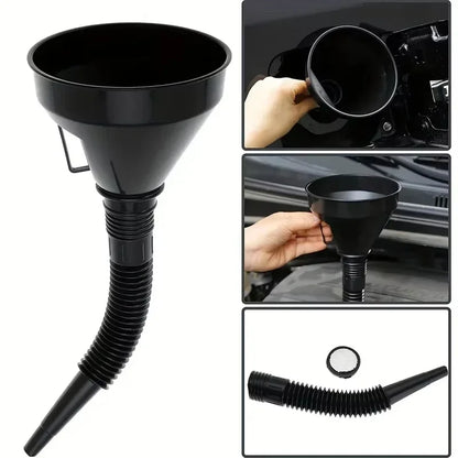 Flexible Oil Changing Funnel Spill Proof Fluid Pouring Tool