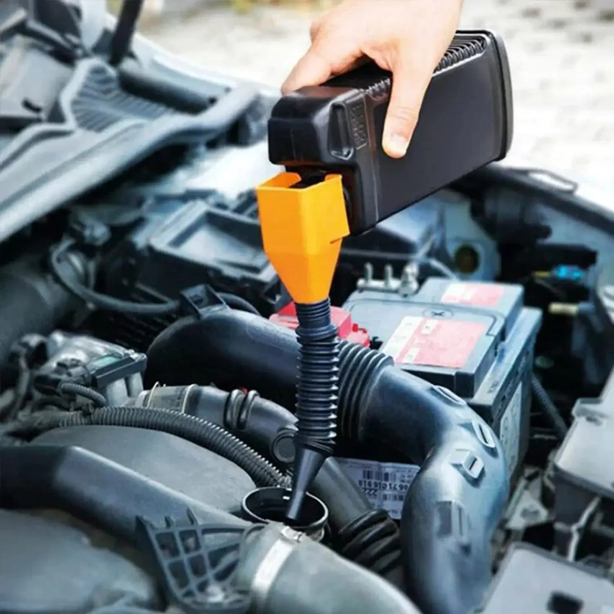 Foldable Car Refueling Funnel Plastic Oil Transfer Tool