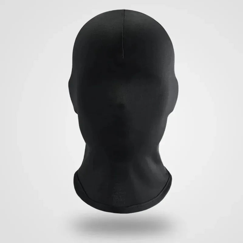 Black Full Face No Hole Cover Hat Women Men   Cs Balaclava Cap Sun Uv Protection Bike Motorcycle Multi-Hole Ski Mask