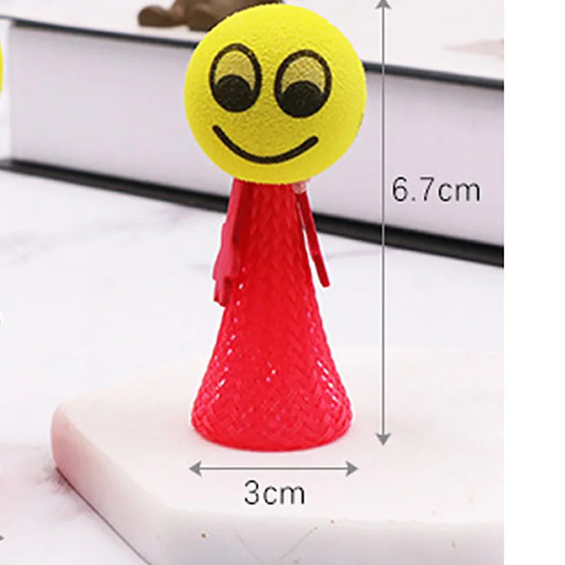 Jumping Bounce Elf Toy Flying Man Spring Popper 10 Pack