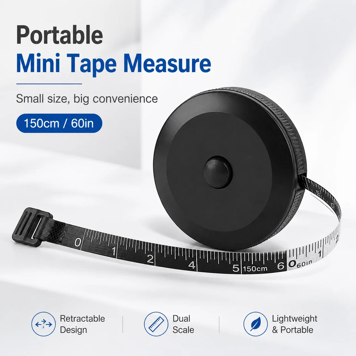 Mini Tape Measure Keychain Retractable Sewing Tailor Ruler