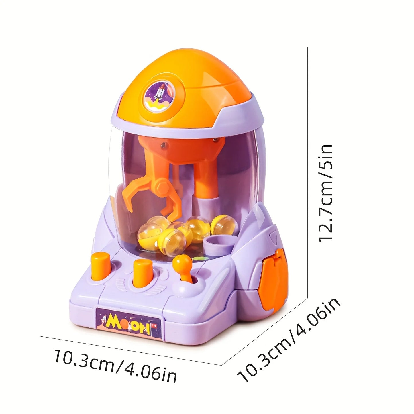 Space Rocket Arcade Claw Game Ball Grabber Machine Toy