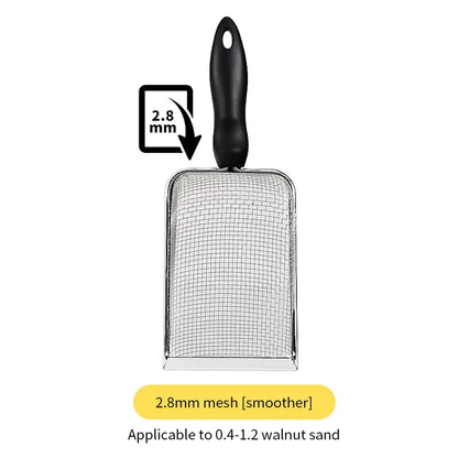 Stainless Steel Cat Litter Scoop Fine Mesh Substrate Sifter