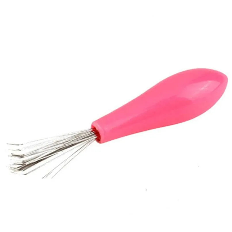 Comb Hair Brush Cleaner Plastic Handle Hair Remover Tool