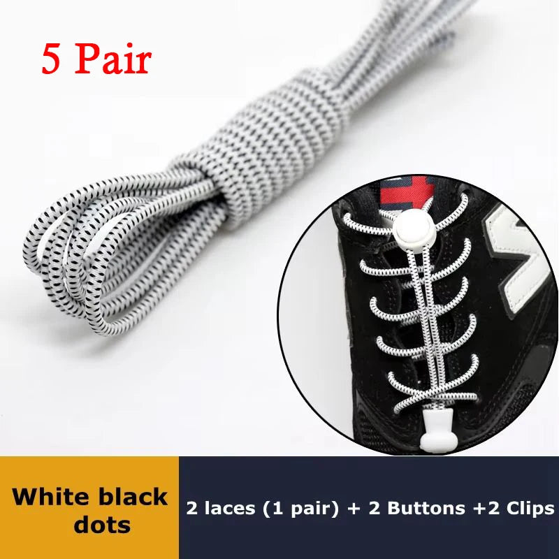 Elastic No Tie Shoe Laces Stretching Lock Lazy Shoestrings