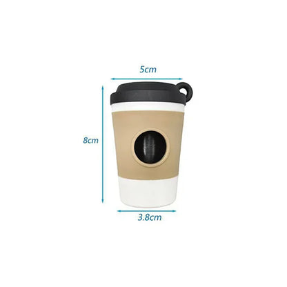 Coffee Cup Dog Poop Bag Dispenser Portable Storage Box