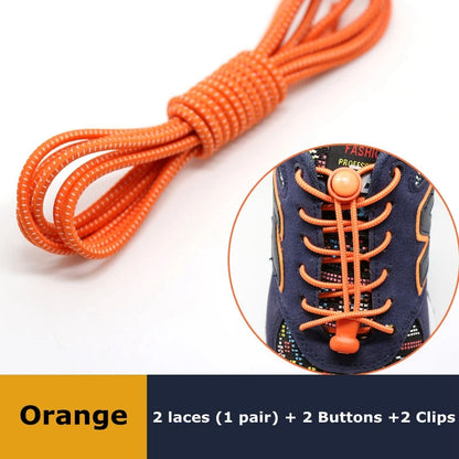 Elastic No Tie Shoe Laces Stretching Lock Lazy Shoestrings