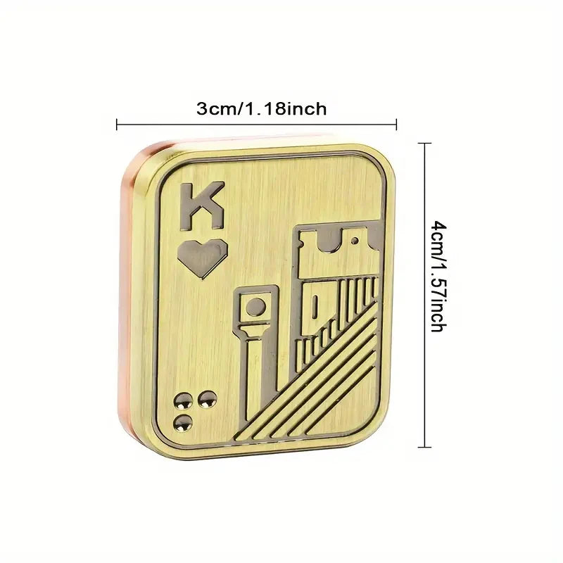 Metal EDC Push Slider Magnetic Poker Fidget Stress Toy