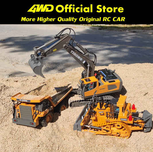 RC Excavator Dump Truck Toy 4WD Remote Control Model