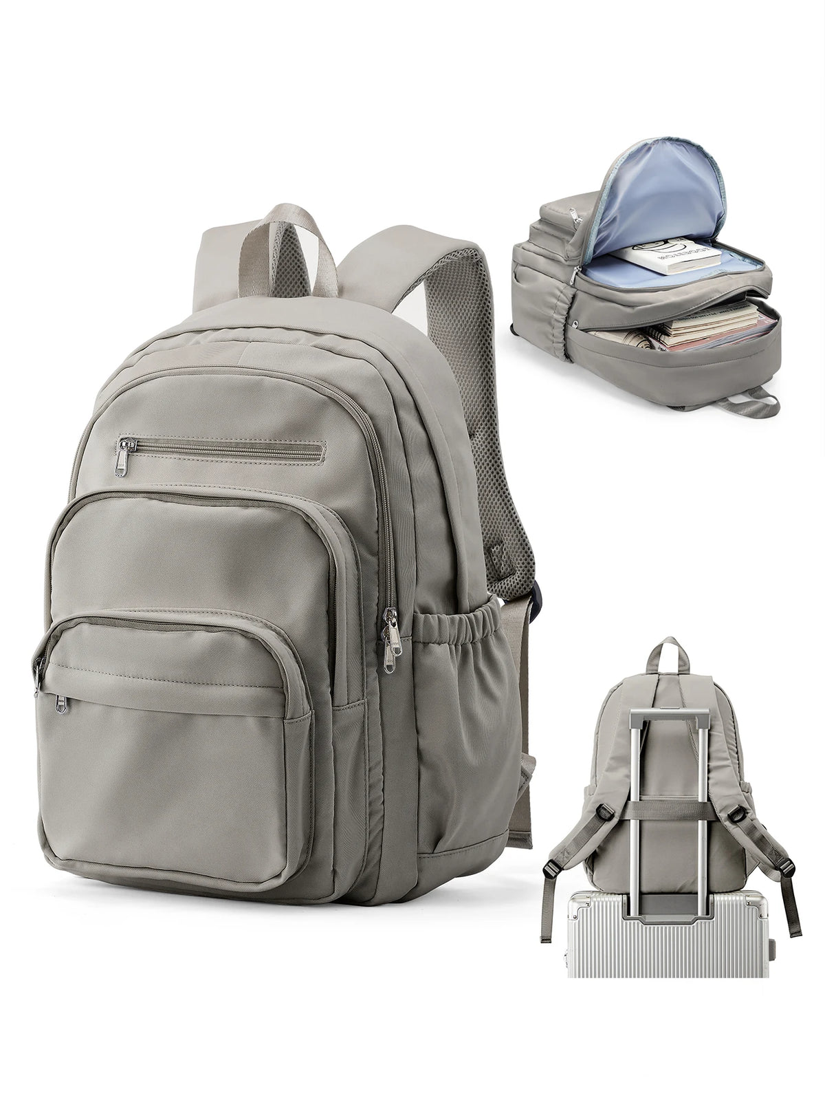 Casual Multi Pocket School Backpack Teenager Travel Rucksack